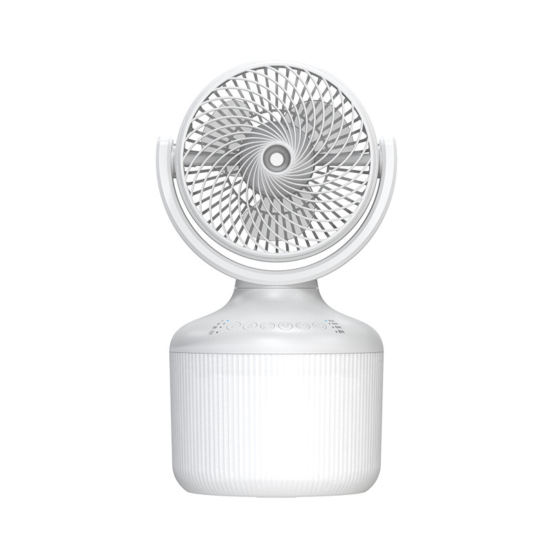 Home Desktop Fan Office Spray Water Replenishing Humidifier Oscillating Fan Colorful Atmosphere Night Light