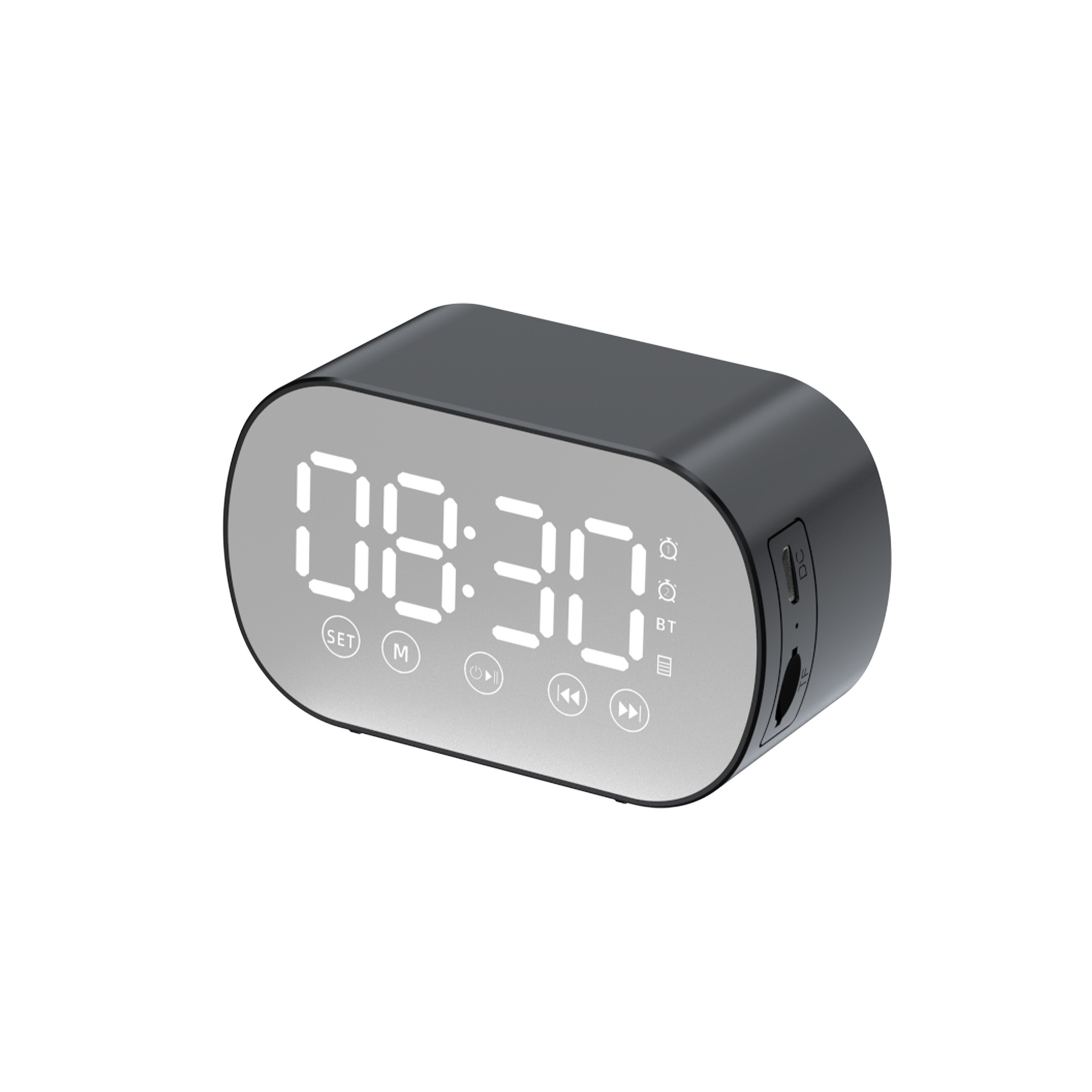 Strictly selected clock speaker Bluetooth speaker gift clock alarm smart speaker heavy bass card small speaker