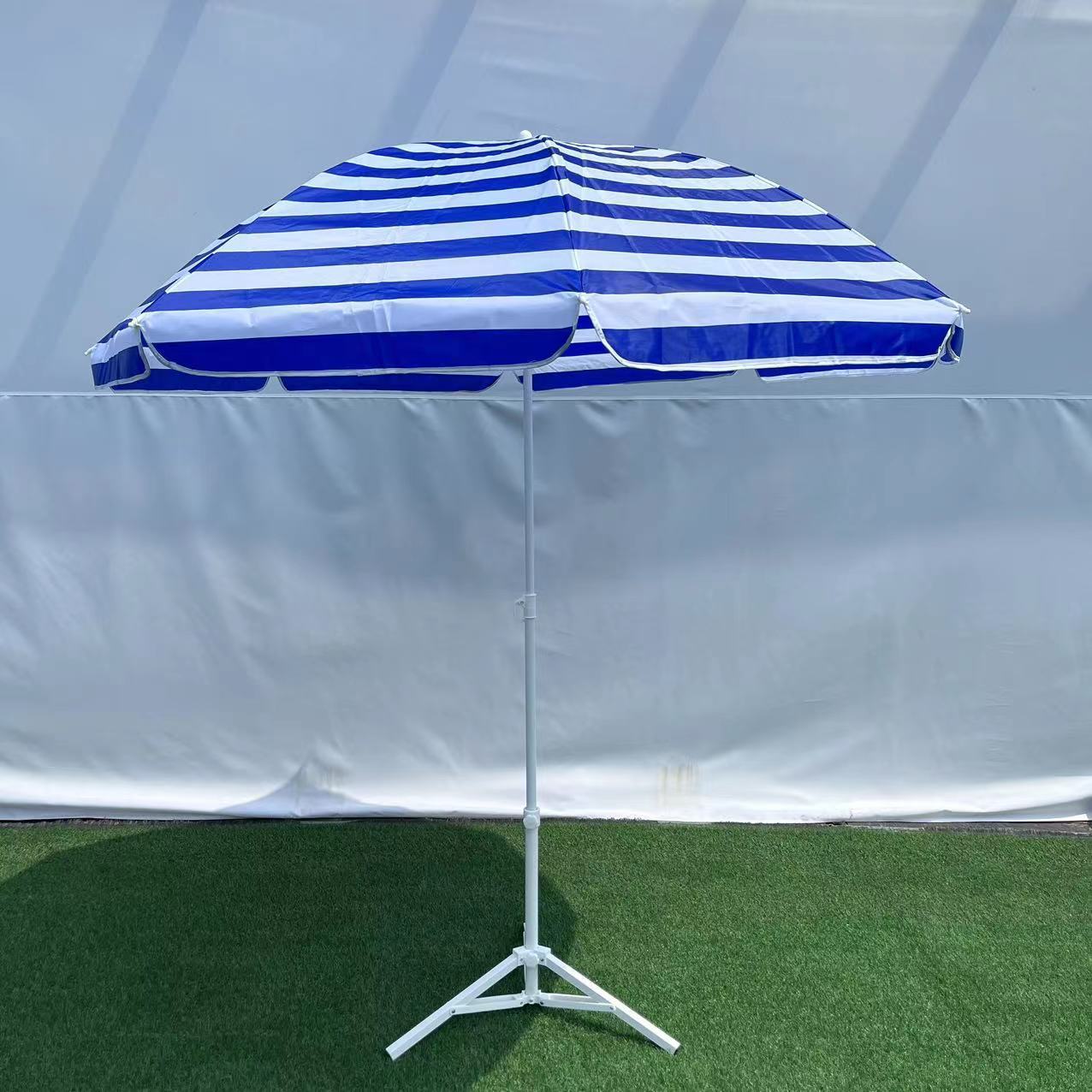 2m striped sun umbrella, stall umbrella, courtyard umbrella, portable advertising umbrella, beach umbrella