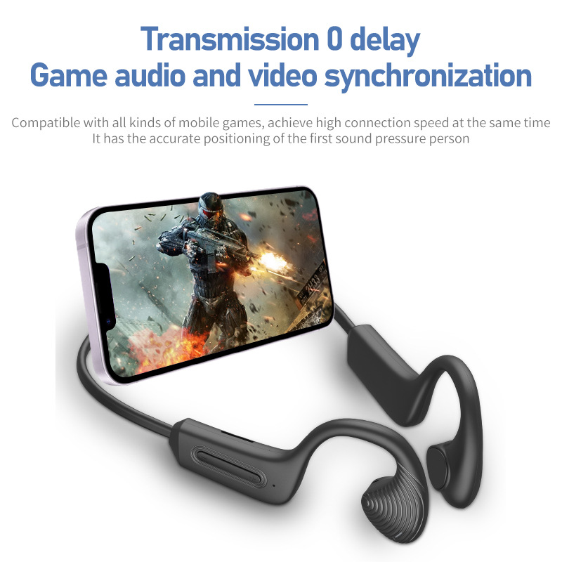 Air conduction Bluetooth headset M2 open-ear air conduction wireless sports earhook Bluetooth with TF card new