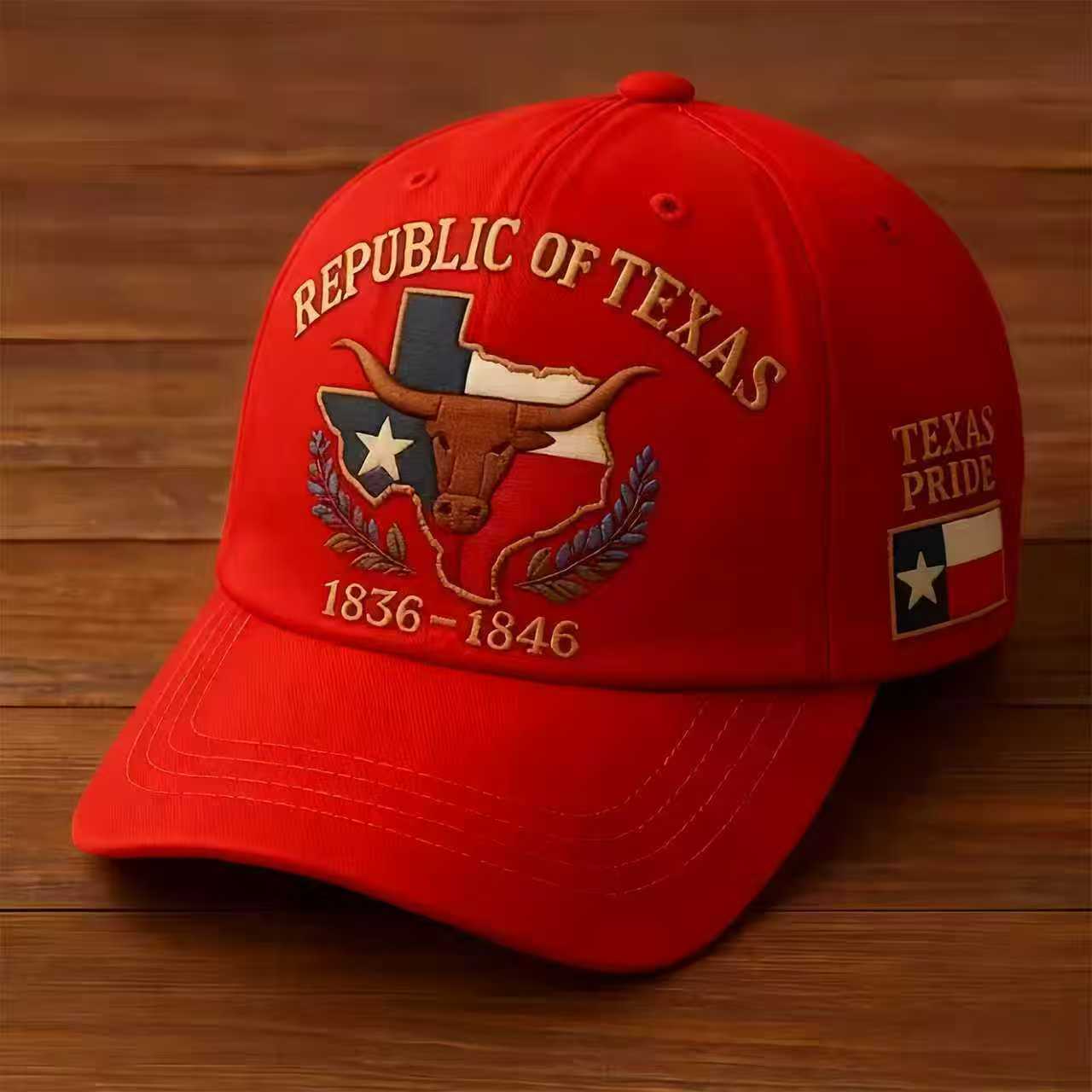 Embroidered Republic of Texas Heritage Cap