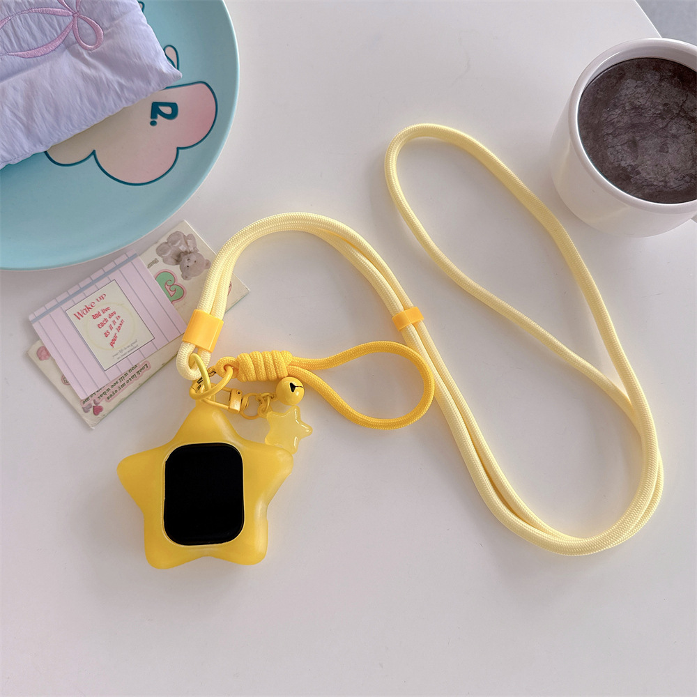 黄色星星手表保护套+短绳+挂件+长绳 · S码