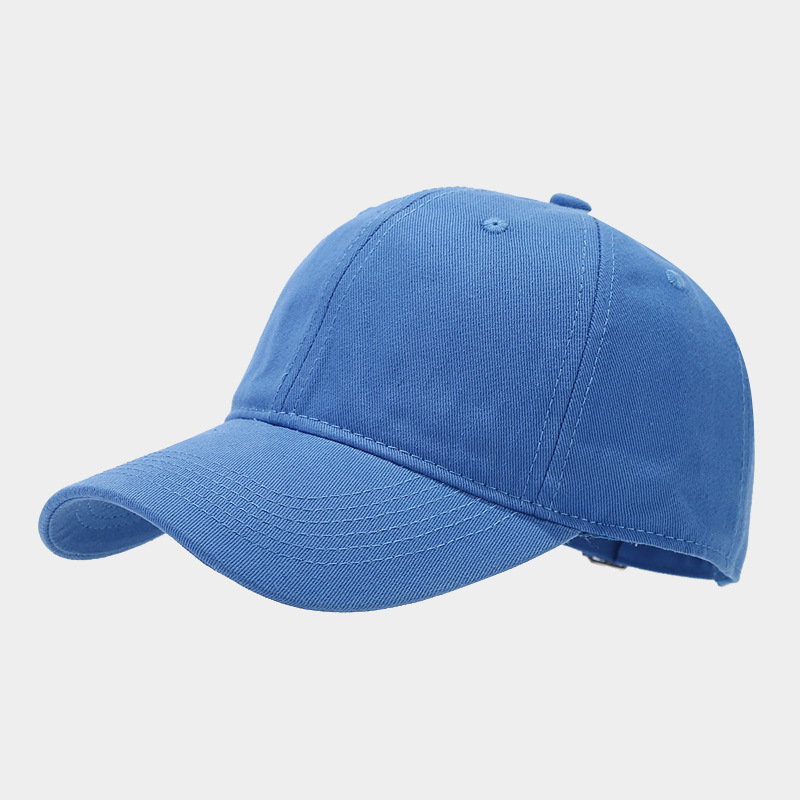 Plain Soft Top Cotton Baseball Cap for Men, Face Slimming Street Hip-Hop Duckbill Cap for Women