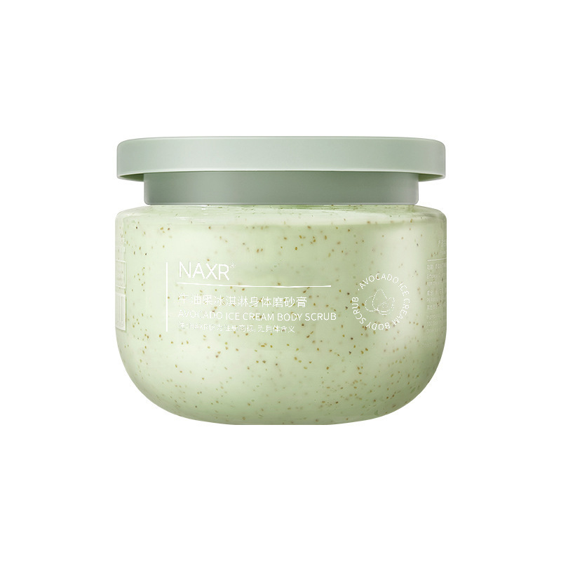 NAXR Avocado Body Scrub - Ice Cream Body Scrub, Exfoliating, Deep Cleansing