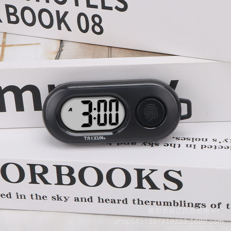 Mini Electronic Alarm Clock Student Learning Electronic Small Hanging Watch Suitable for Outdoor Keychain Electronic Hanging Watch