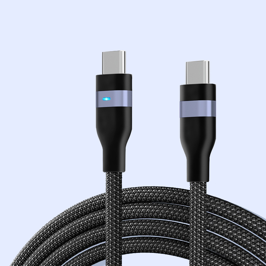 Dual Head PD240W Data Cable Nylon Braided 65W for Apple Android Huawei Fast Charging Phone Data Cable