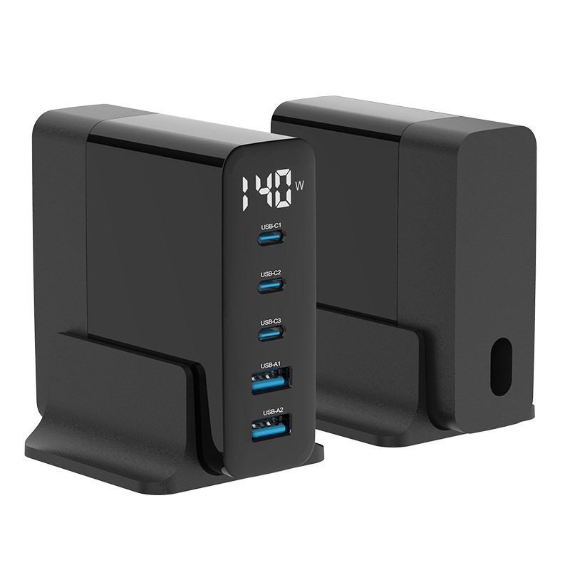 140W GaN Charger PD Fast Charging 3C Phone Computer Charger Desktop Charger GaN Charging Head