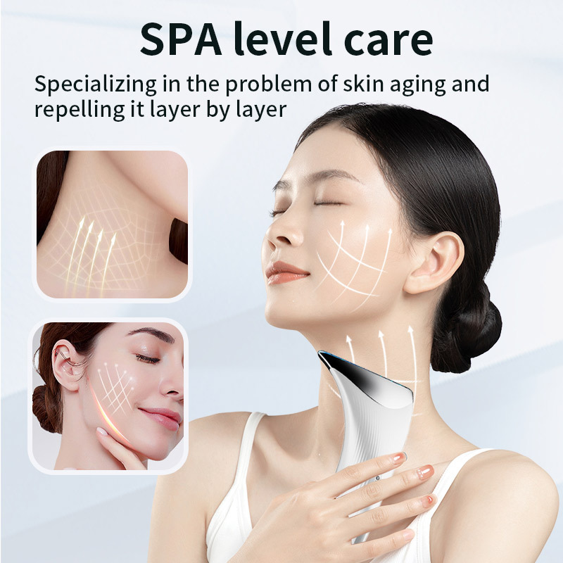 Neck Massager Remove Neck Lines Import Instrument Face Lifting EMS Microcurrent Neck Beauty Instrument Anti-Aging Anti-Wrinkle