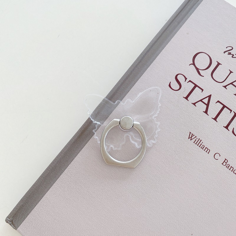 Transparent Ring Stand Phone Ring Finger Grip Rotating Support Stand Adhesive PC Acrylic Phone Ring Grip