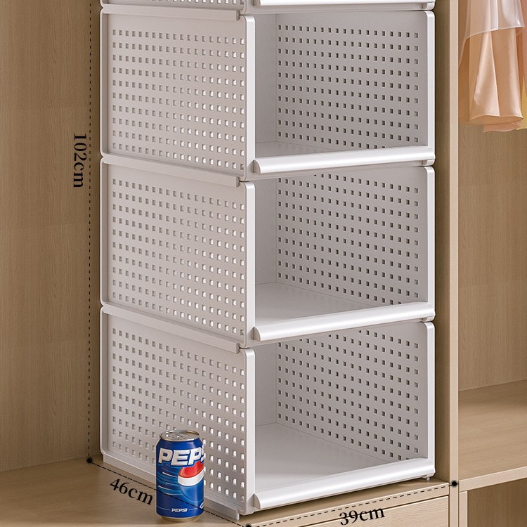 Wardrobe layered partition storage drawer-type clothing organizer bedroom dormitory wardrobe storage box