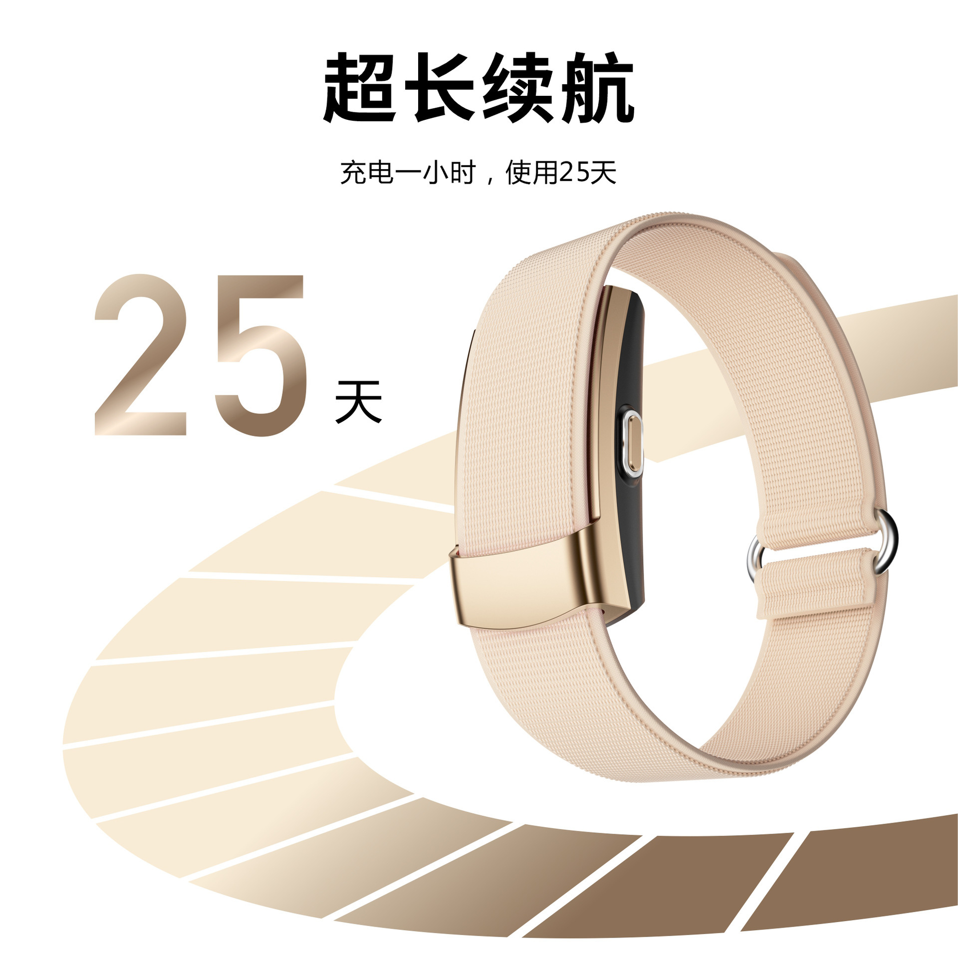 Smart Bracelet Real-time Heart Rate All-day Sleep Monitoring Women's Health Long Battery Life Smart Screenless Bracelet