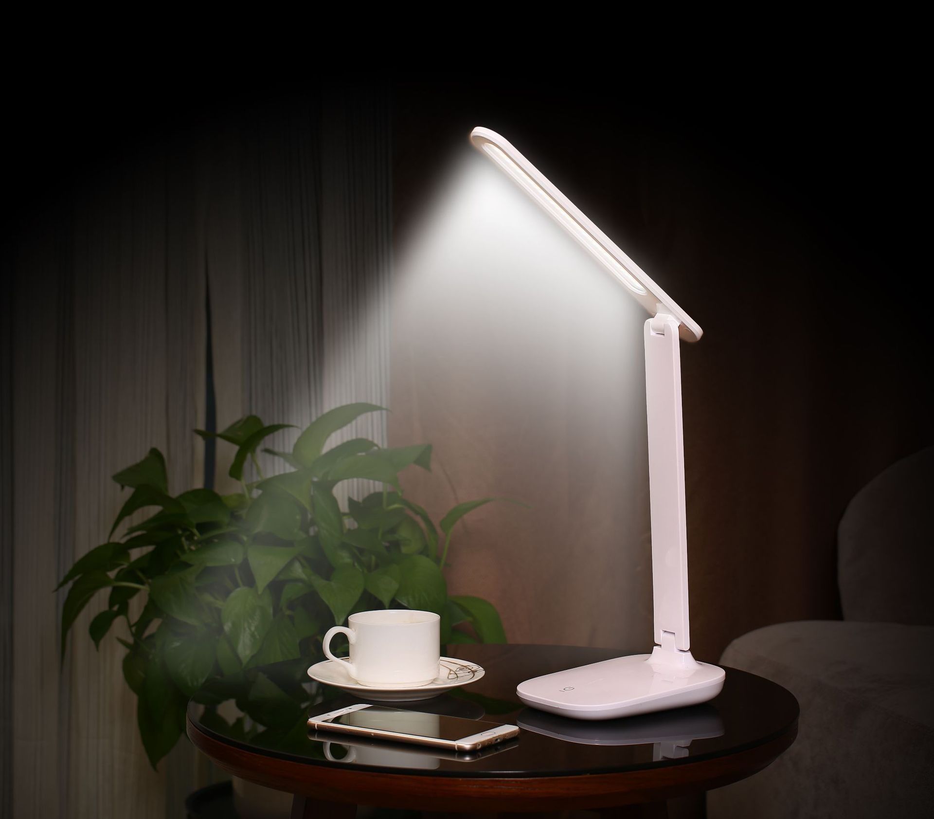 Simple style rechargeable eye-protecting folding desk lamp office home eye-protecting flicker-free
