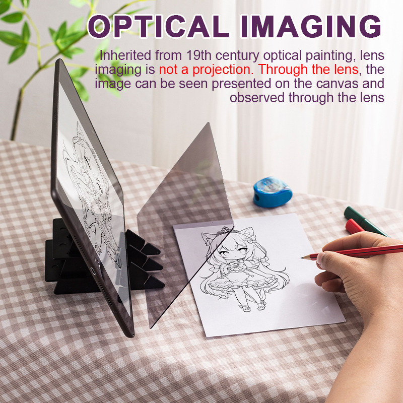 Light-transmitting drawing tool, tracing projection optical tracing sketch drawing board, hand-drawn anime line draft