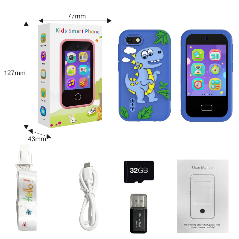 New children's phone touch camera HD photo video game music cartoon toy