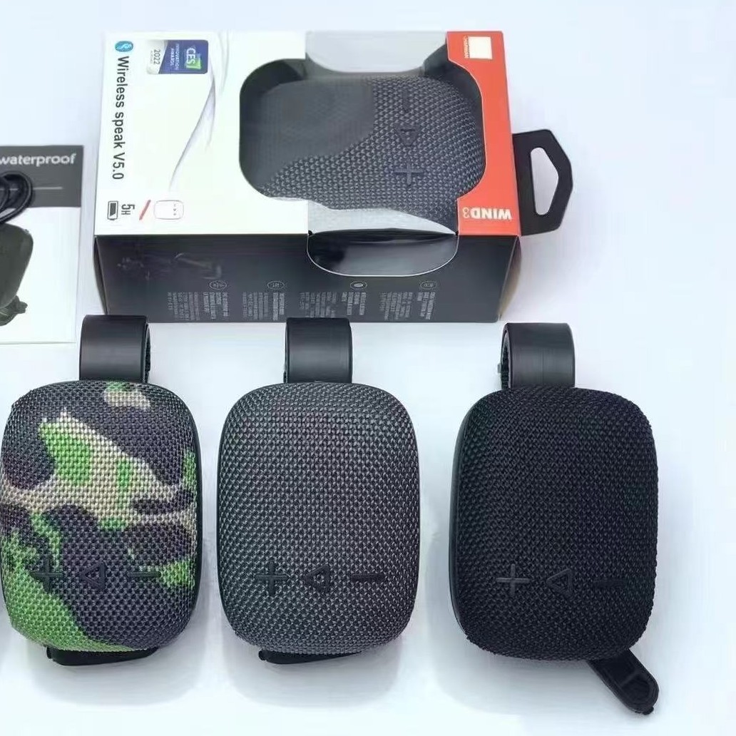WIND3 Bluetooth Speaker Outdoor Wireless Riding with Fixed Portable Mini Small Speaker