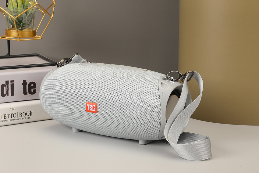 Shoulder-Back Outdoor Fabric Small War Drum Dual Speaker Bluetooth Speaker Wireless High Volume Music Player TG534