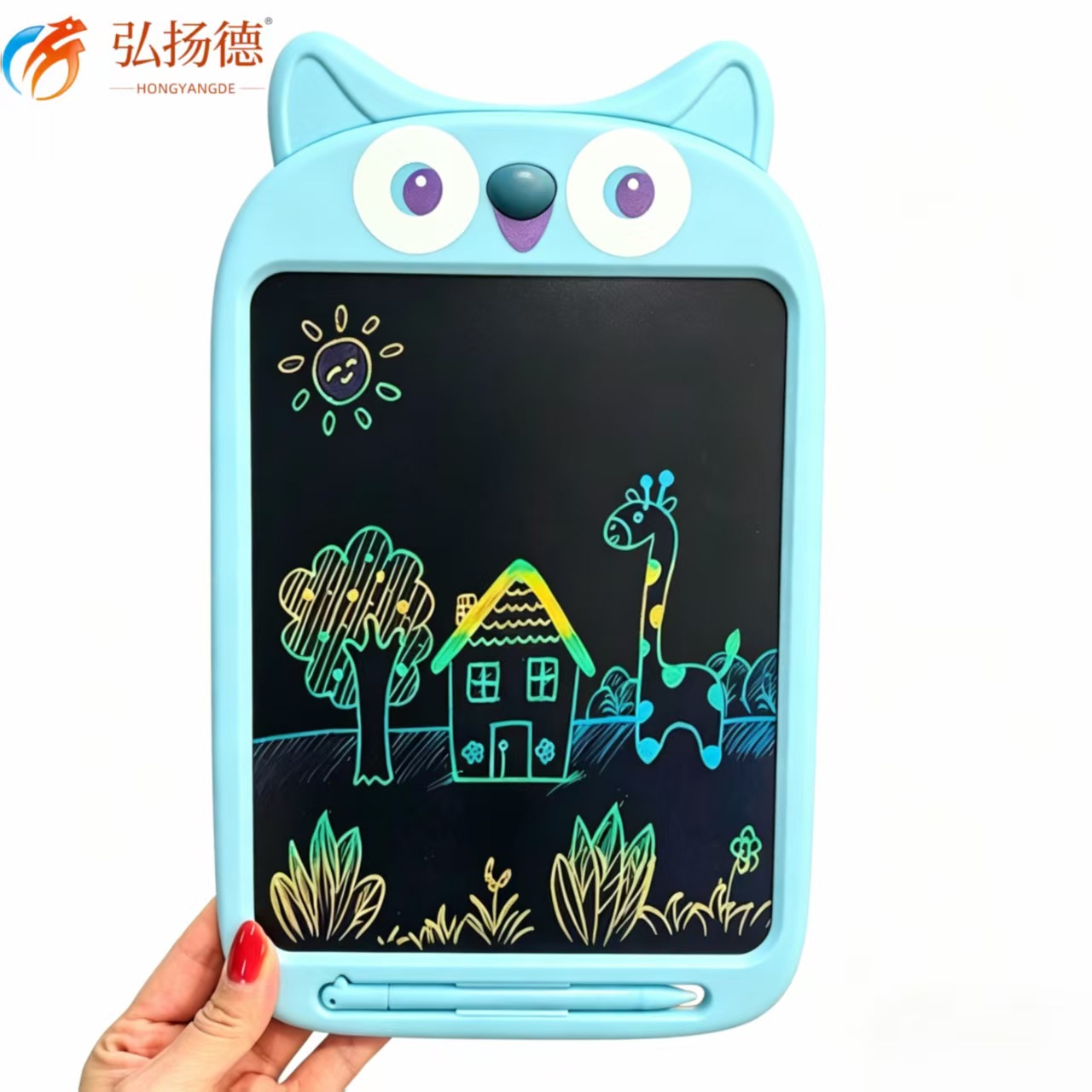 New cartoon LCD handwriting board LCD screen electronic drawing board color electronic small blackboard baby writing board