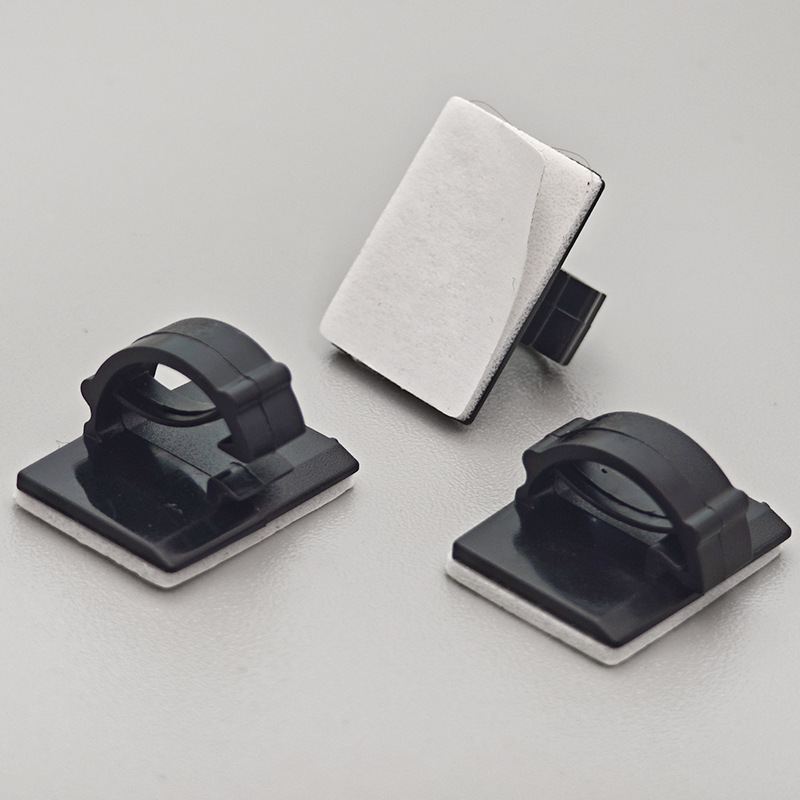WCC Large and Small Self-Adhesive Press-Type Wire Fixing Seat Plastic Cable Clip Dashcam Wire Fixing