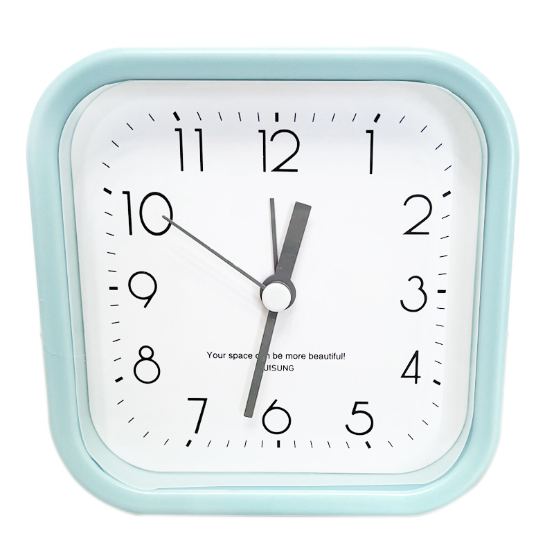 New Candy Color 3D Digital Silent Alarm Clock Children Student Alarm Clock Gift