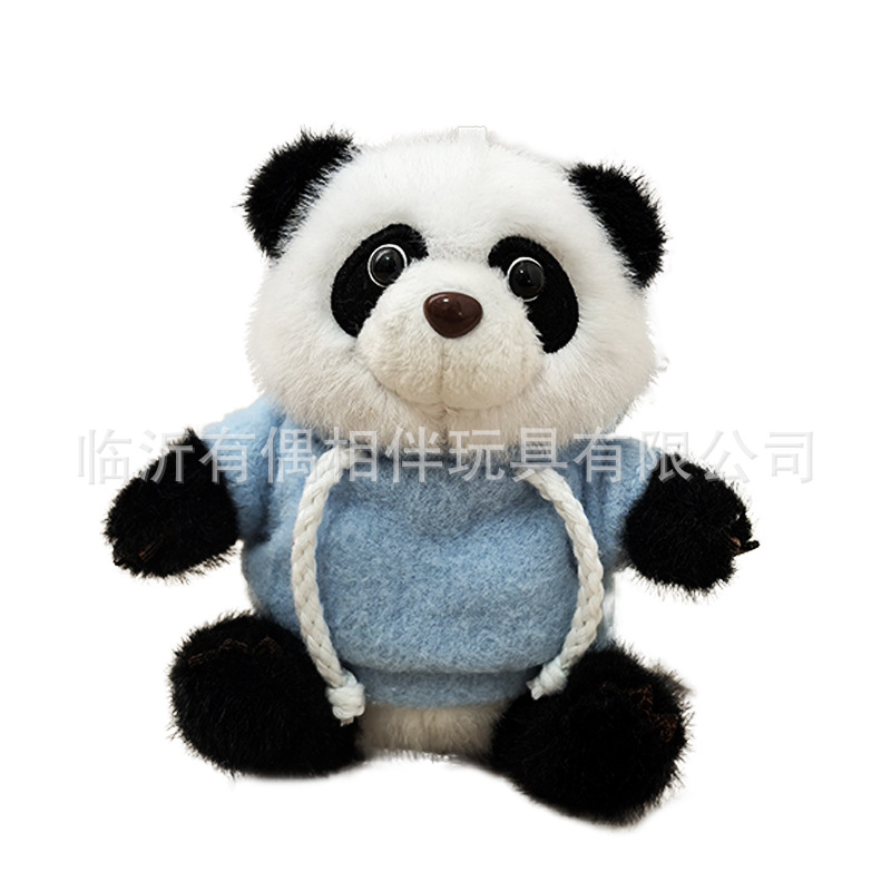 Panda pendant backpack couple keychain Chengdu base giant panda charm toy doll custom LOGO