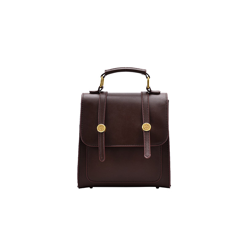 2026 New PU Leather Women's Small Backpack Simple Soft Leather Double Shoulder Bag Multi-purpose Bag