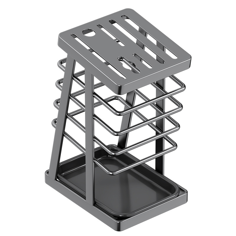 Kitchen line knife holder rack new countertop drain integrated knife storage rack kitchen knife holder household knife stand