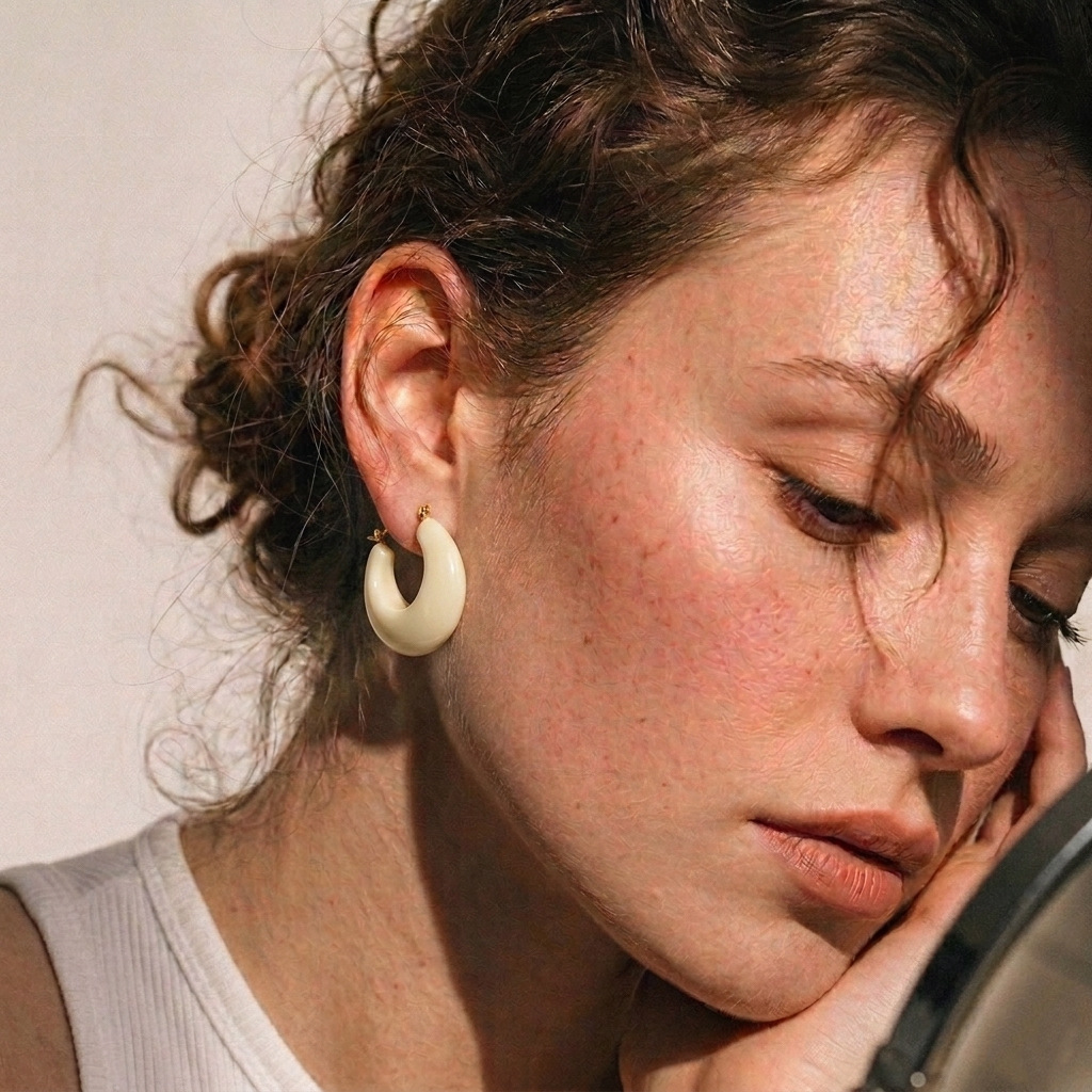 Small Fresh Semi-Circular Stud Earrings Candy Color Daily Commuter Earrings