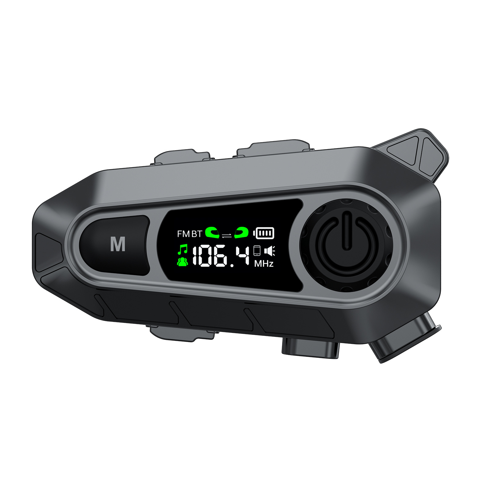 Two-person intercom waterproof noise-reducing motorcycle electric vehicle helmet dedicated Bluetooth headset FM radio riding headset