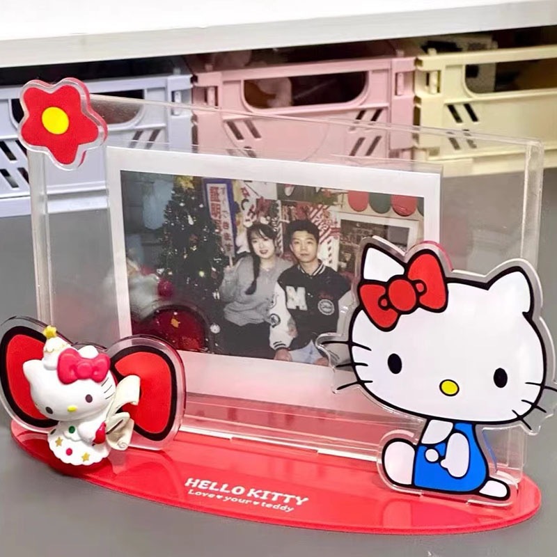 Cartoon KT Cat 5-inch Acrylic Photo Frame Stand Girl Photo DIY Student Gift
