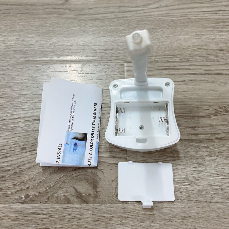 8-Color LED Toilet Seat Light Bathroom Induction Night Light Toilet Hanging 16-Light Human Induction Light