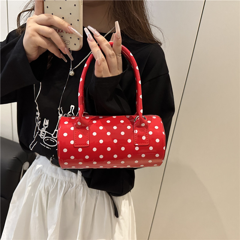 2026 New Handbag Cute Polka Dot Commuter Bag Women Boston Handbag