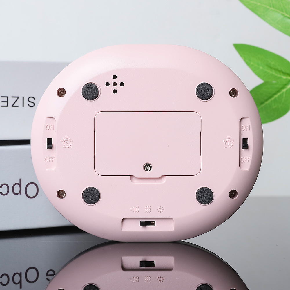 Cute Vibration Alarm Clock Student Dormitory Silent Timer Learning Tool Electronic Clock Snooze Clock Night Light