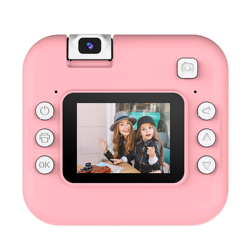 New Children's Instant Camera Can Take Photos and Print Digital Black and White Photos Toy Girl Birthday Gift