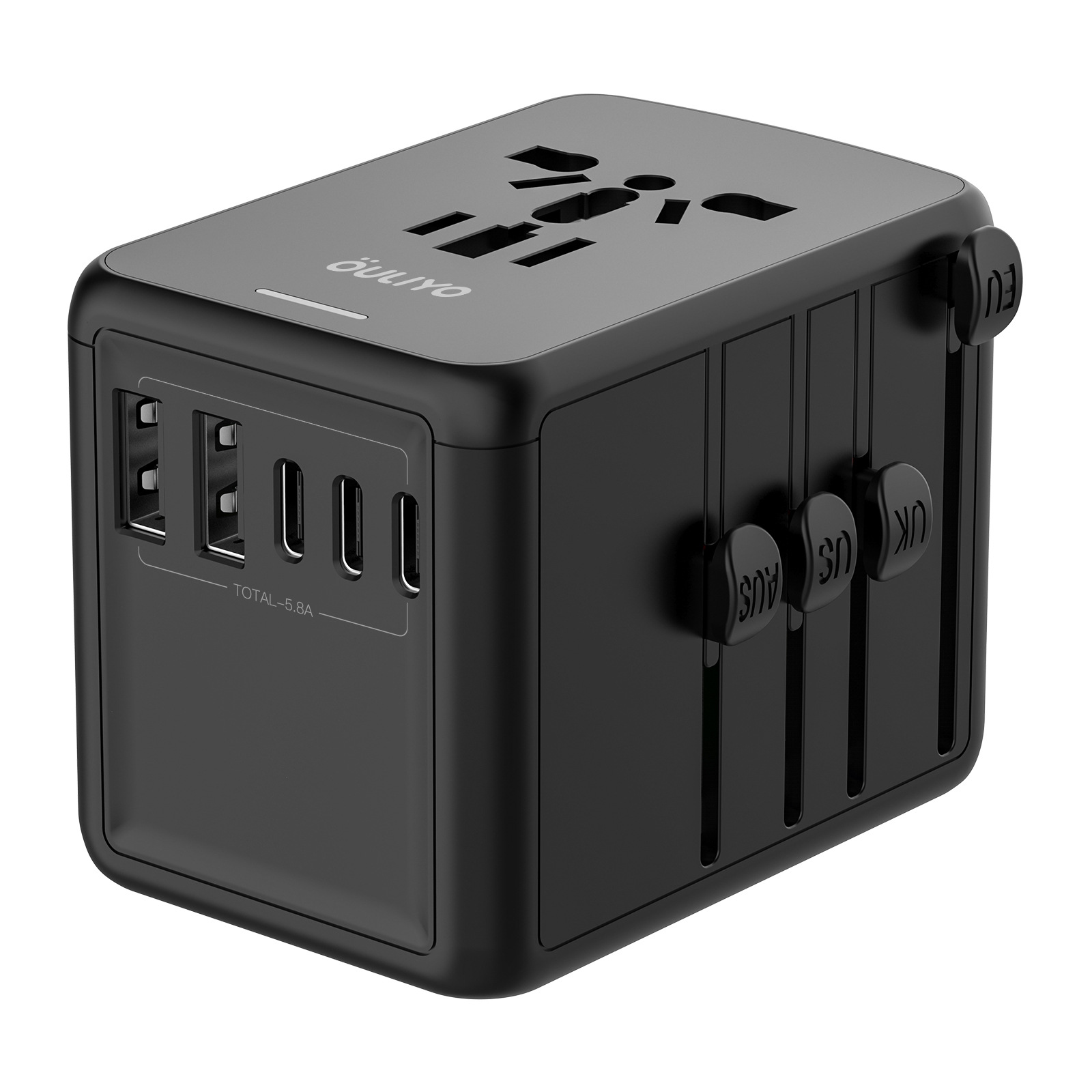 New PD35W Fast Charging Converter Socket 3A2C Travel Abroad Charging Adapter Plug