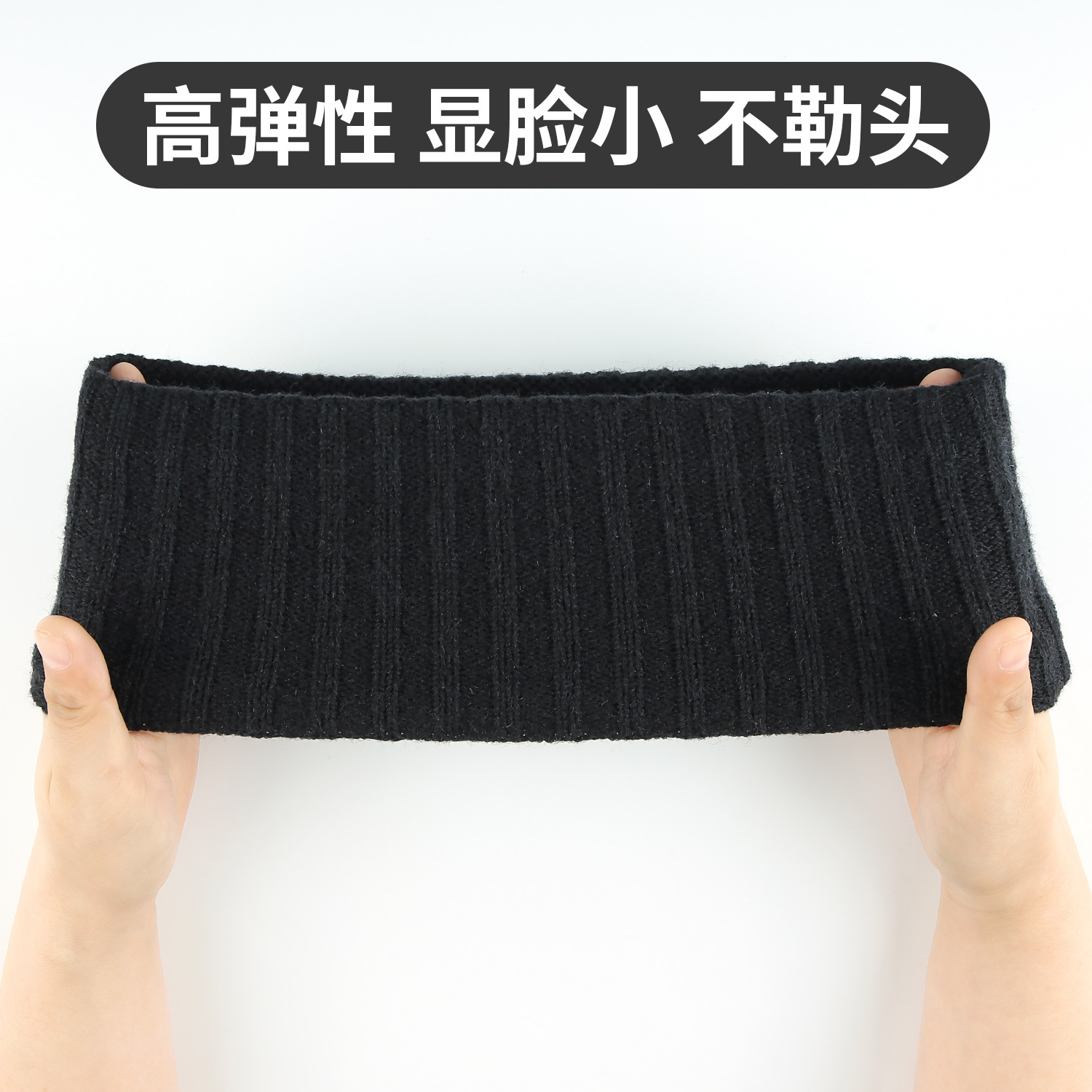 Knitted Headband Autumn Winter Fleece-Lined Women's Hairband Warm Sports Headband Hair Hoop Wool Headband Postpartum Headband