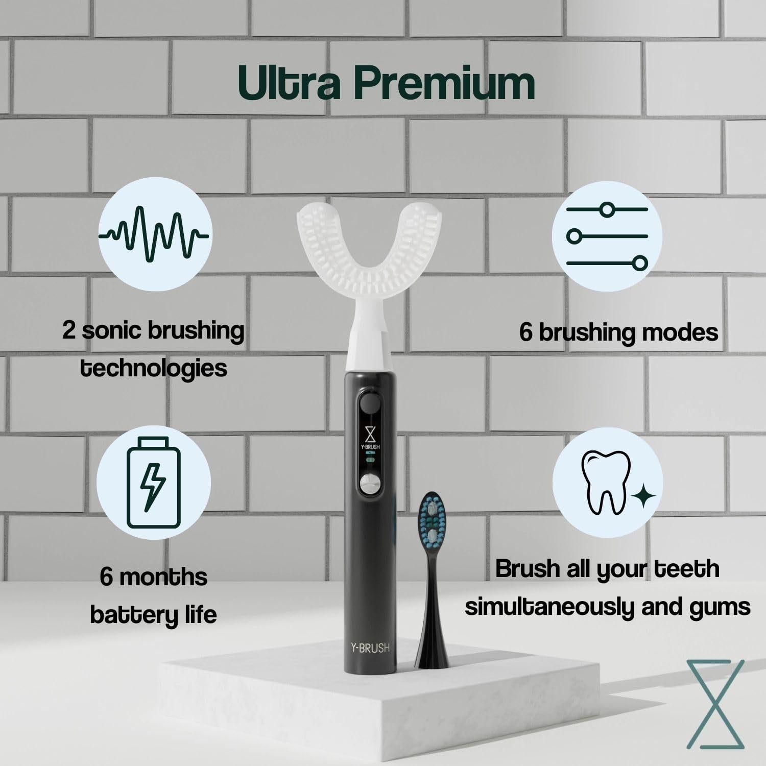 New Y-shaped Electric Toothbrush 2-in-1 Electric Toothbrush Teeth Cleaning Device