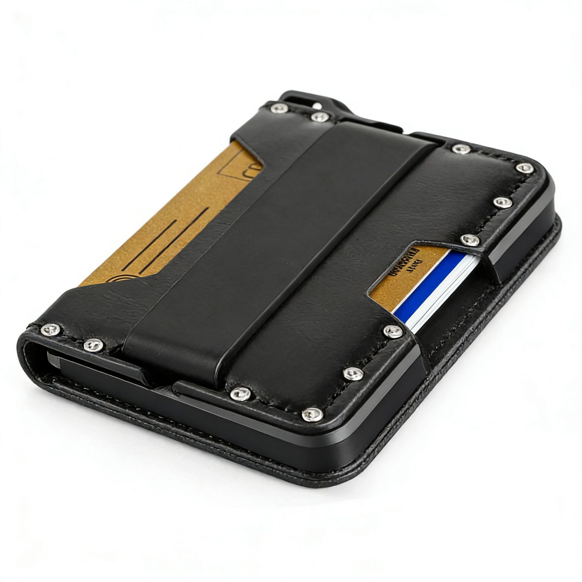 Carbon Fiber Key Ring Card Holder Men's Multi-functional Wallet RFID Metal Card Organizer New