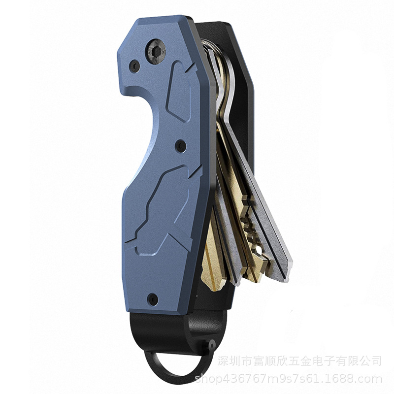 Metal Key Ring Aluminum Alloy Lightweight Key Clip Key Organizer Practical Portable