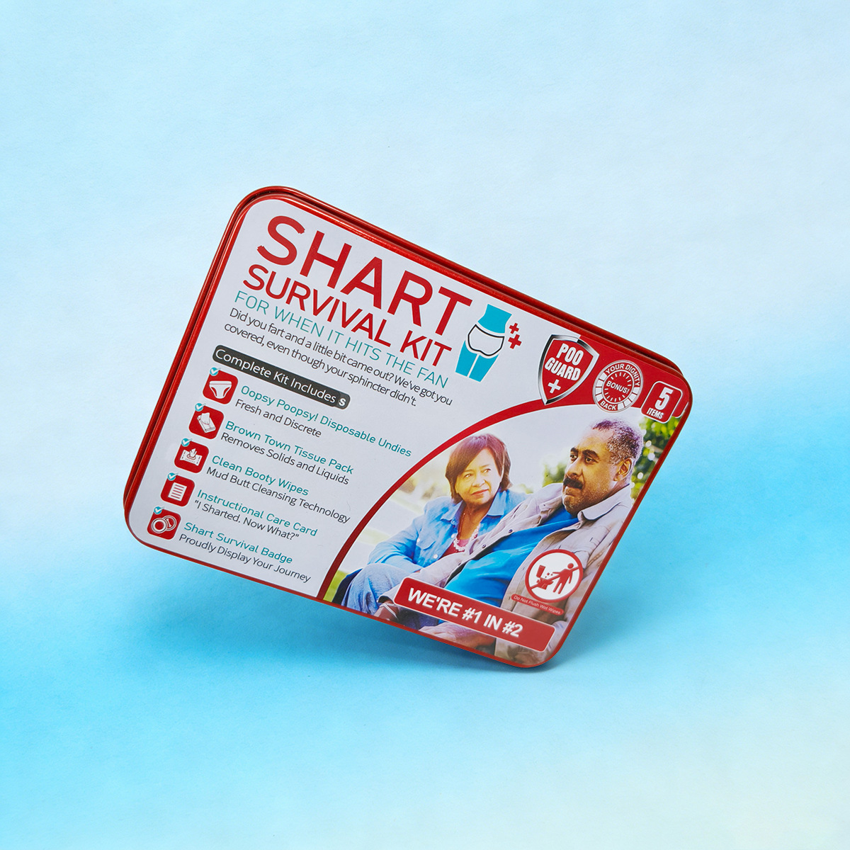 Funny Shart Survival Kit, new product, metal prank toy