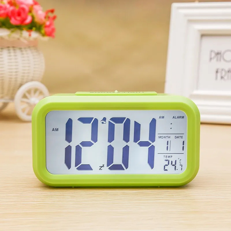Smart Clock Electronic Alarm Clock Silent Glow Lazy Snooze Clock Multifunctional Digital Small Alarm Clock