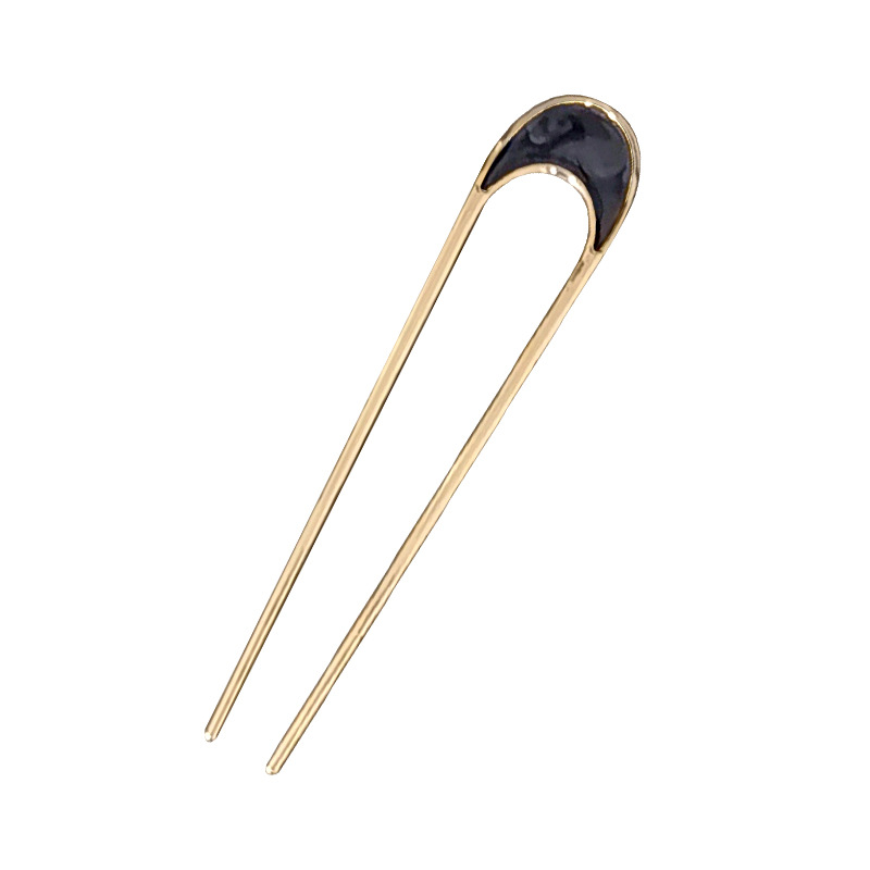 Accessories simple alloy geometric U-shaped hair clip hairpin coil hairpin insertion needle