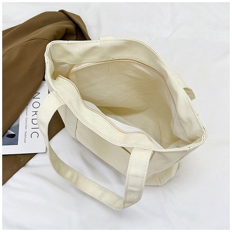 Canvas Bag Large Capacity Tote Bag 2026 New Bag Women Casual Single Shoulder Bag Commuter Handbag