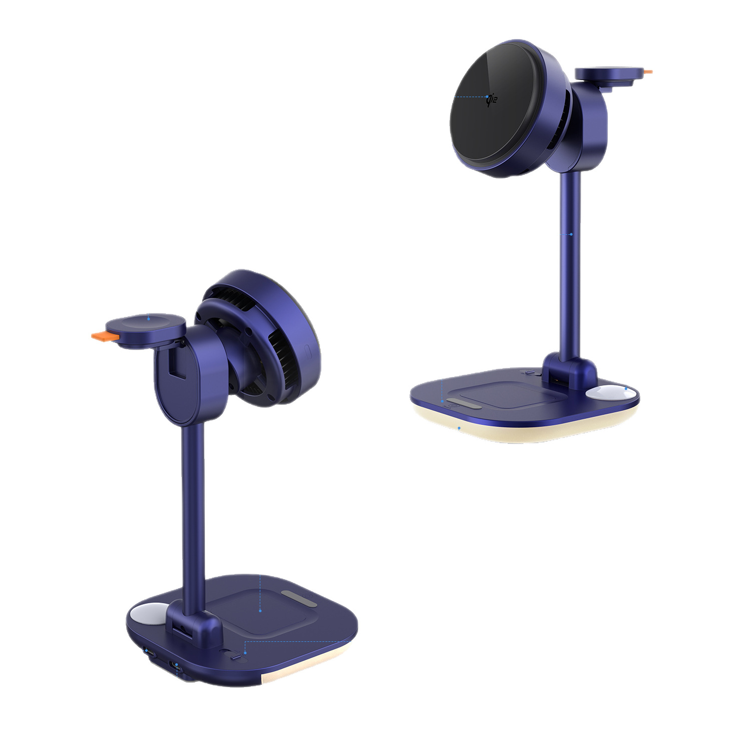 QI2.2 wireless charger 25W phone semiconductor cooling LED human sensor night light multifunctional