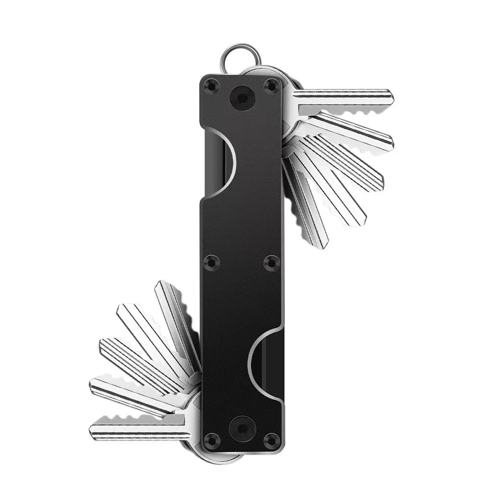 New Double-head Metal Key Ring Aluminum Alloy Multi-key Organizer Can Hold 2-6 Keys