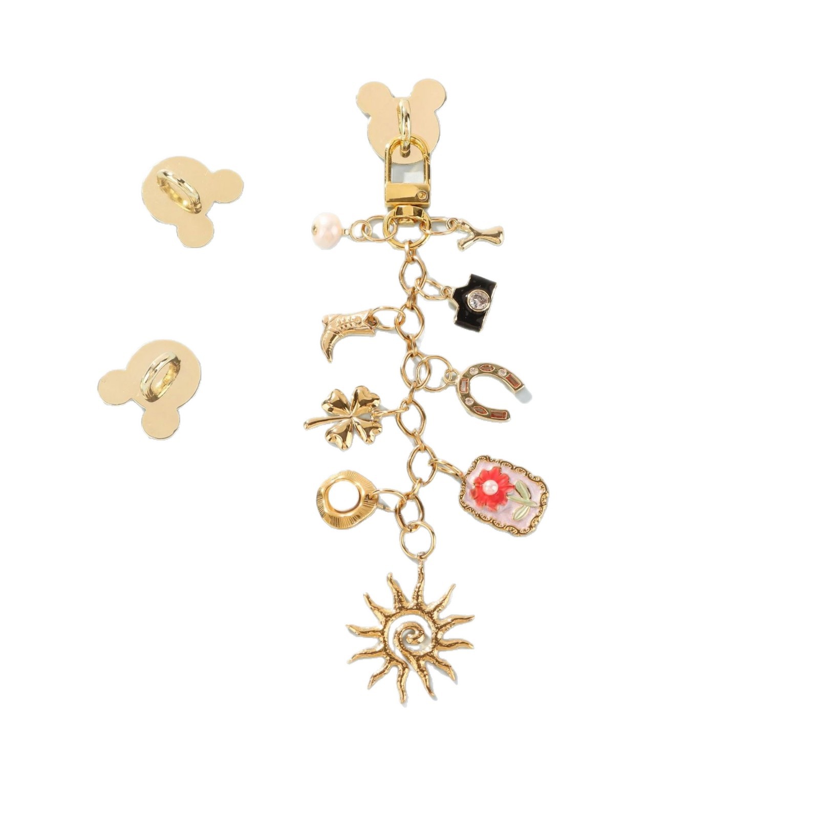 Best-selling Colorful Hanging Ornament Strawberry Fruit Bag Charm Keychain Bag Pendant Hand Jewelry Set