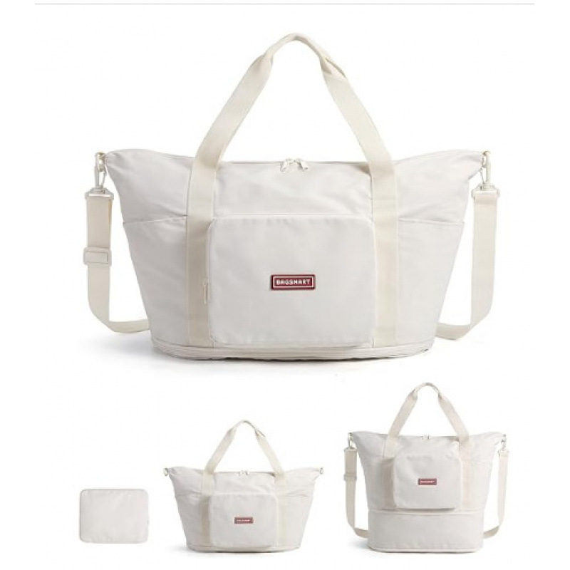 Large Capacity Lightweight Travel Bag for Women, Expandable Moving Clothes Storage Bag, Practical Casual Handbag Sports Fitness Bag