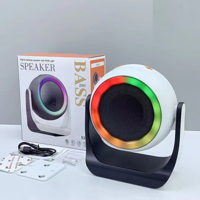 Wireless Bluetooth Speaker Small Steel Cannon Outdoor Home High Power Bass Wall-mounted Commercial Small Desktop Speaker