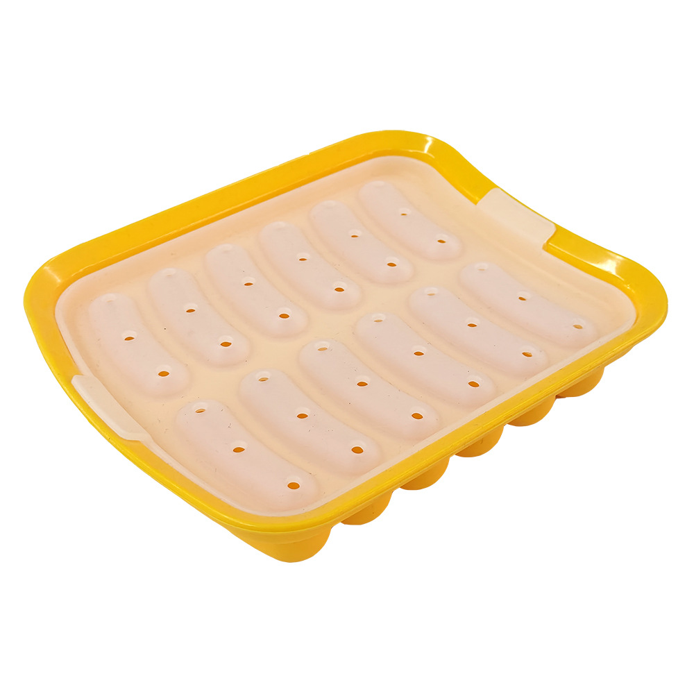 One-Bite Sausage Silicone Mold Casing-Free Sausage Baby Food Mold Steamable Sausage Ham Sausage Mold