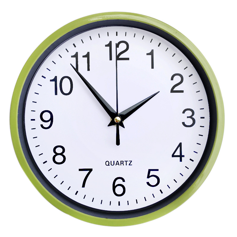 8-inch Silent Wall Clock Compass Movement Kitchen Bedroom Clock Can Add Logo Round