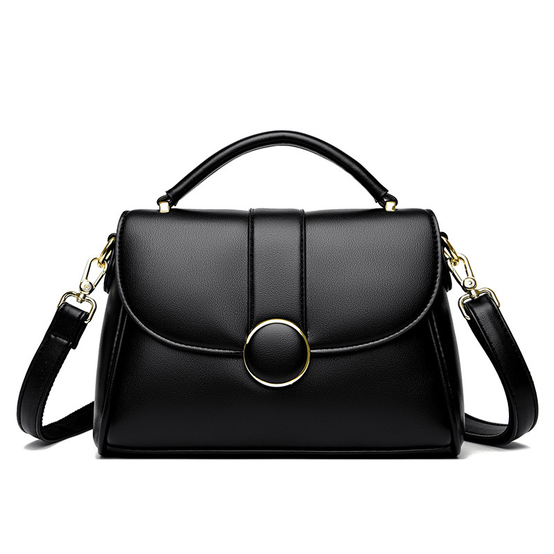 Department Store Handbag 2025 New Handbag Large Capacity Simple Soft Leather Shoulder Crossbody Bag